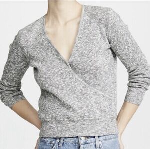 Madewell Knit Wrap V-Neck Sweater Small